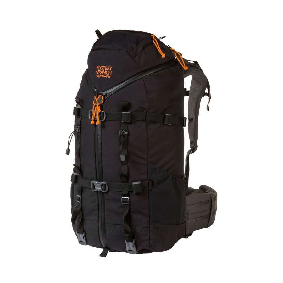 Rygsaekke Mystery Ranch | Mystery Ranch Terraframe 3-Zip 50 Sort (Black)