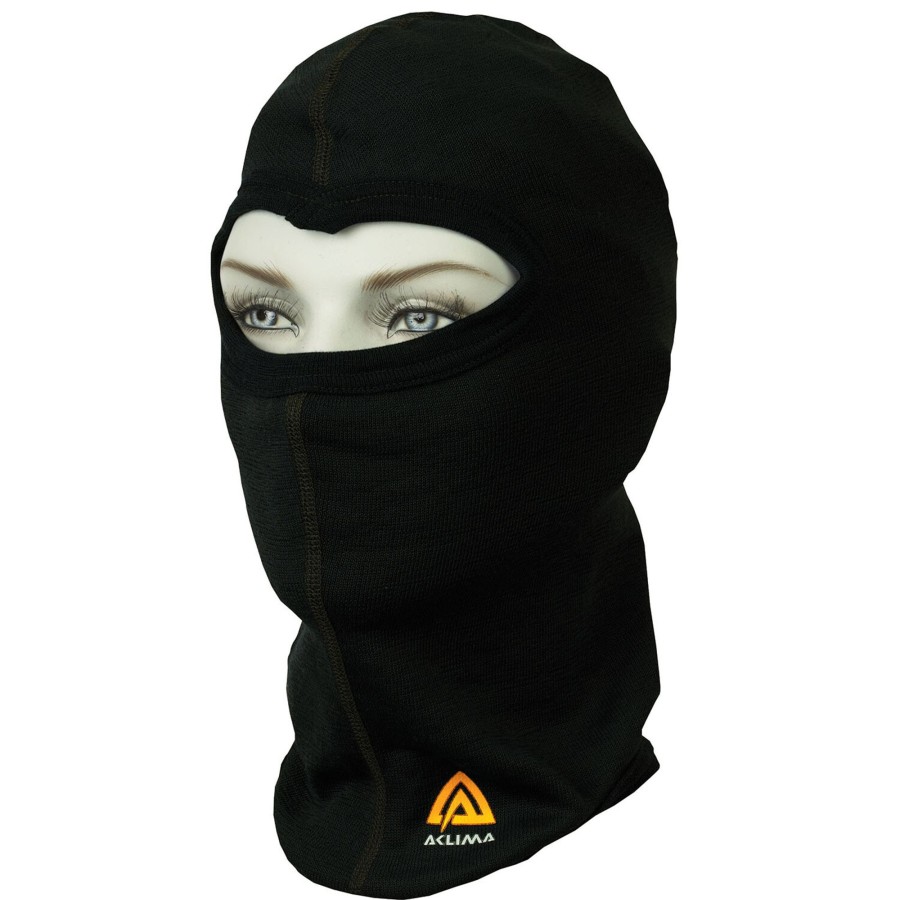 Herre Aclima | Aclima Hotwool Balaclava Sort (Jet Black)