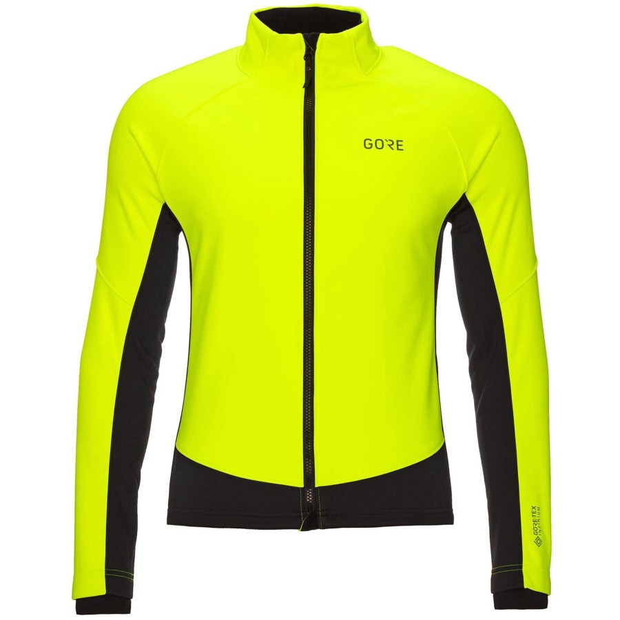 Herre GORE Wear | Gore Wear Mens Gore C3 Gtx Infinium Thermo Jacket Gul (Neon Yellow/Black)