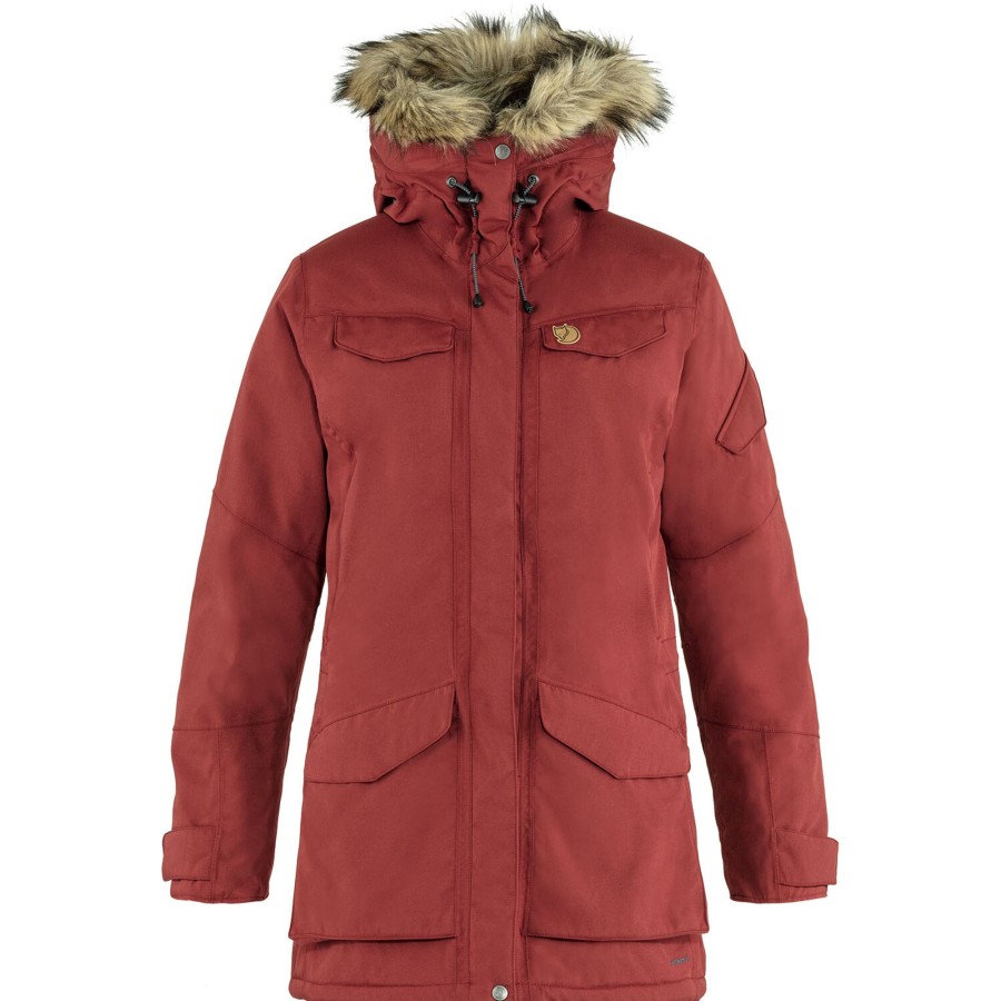 Dame Fjällräven | Fjallraven Womens Nuuk Parka 2015 Model Rod (Red Oak/345)