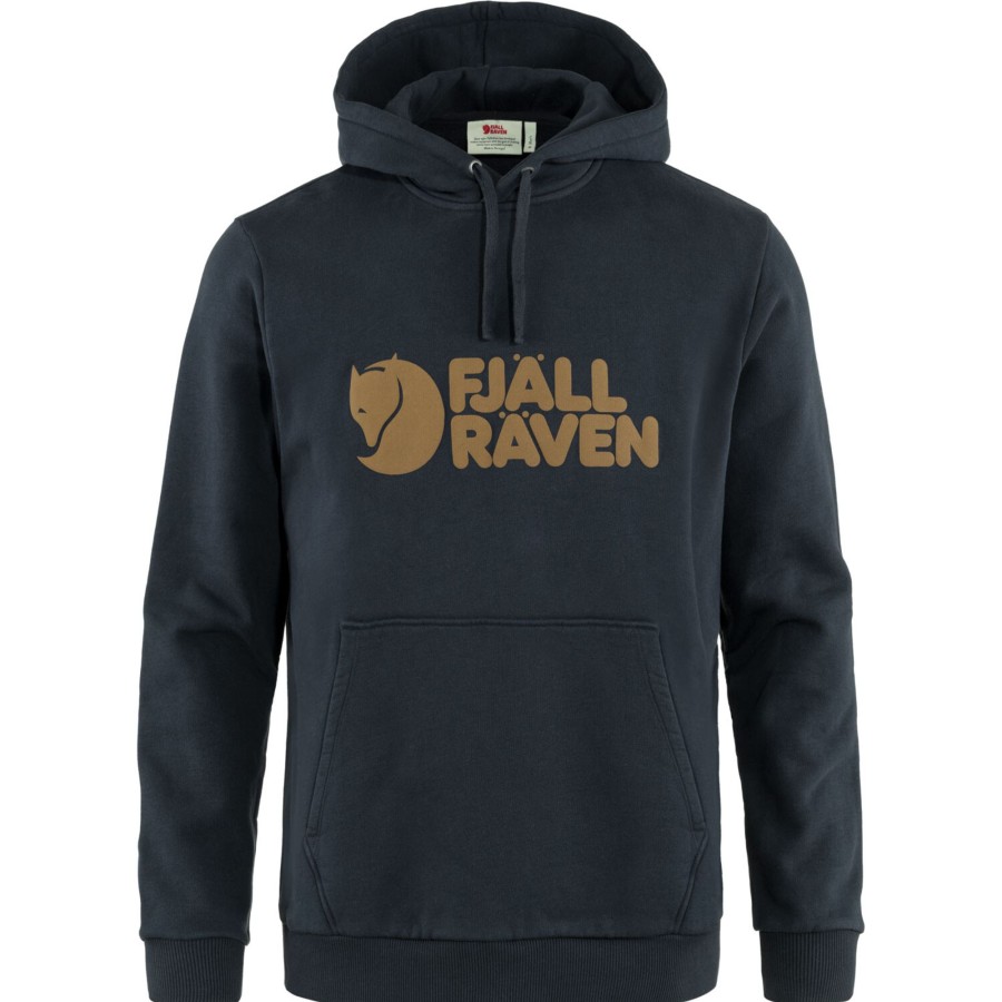 Herre Fjällräven | Fjallraven Mens Fjallraven Logo Hoodie