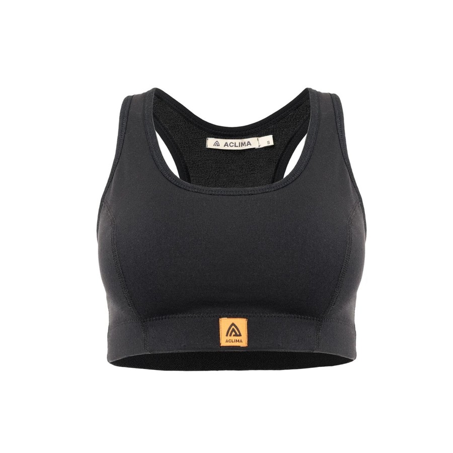 Dame Aclima | Aclima Womens Woolterry Sports Top Sort (Jet Black)