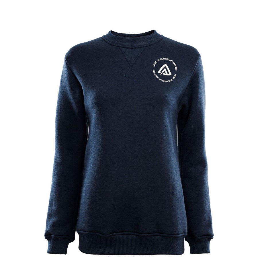 Dame Aclima | Aclima Womens Fleecewool Crew Neck Bla (Navy Blazer)