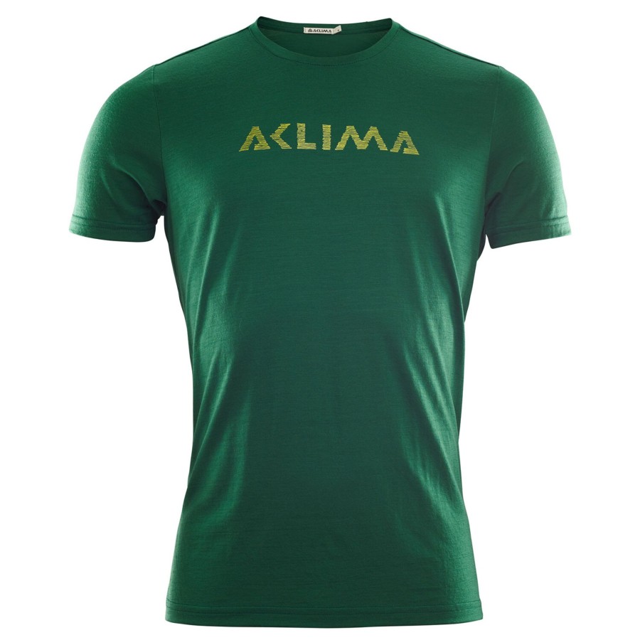 Herre Aclima | Aclima Mens Lightwool T-Shirt Logo