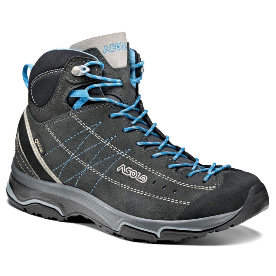 Dame Asolo | Asolo Womens Nucleon Mid Gv Gra (Graphite/Silver/Cyan Blue)