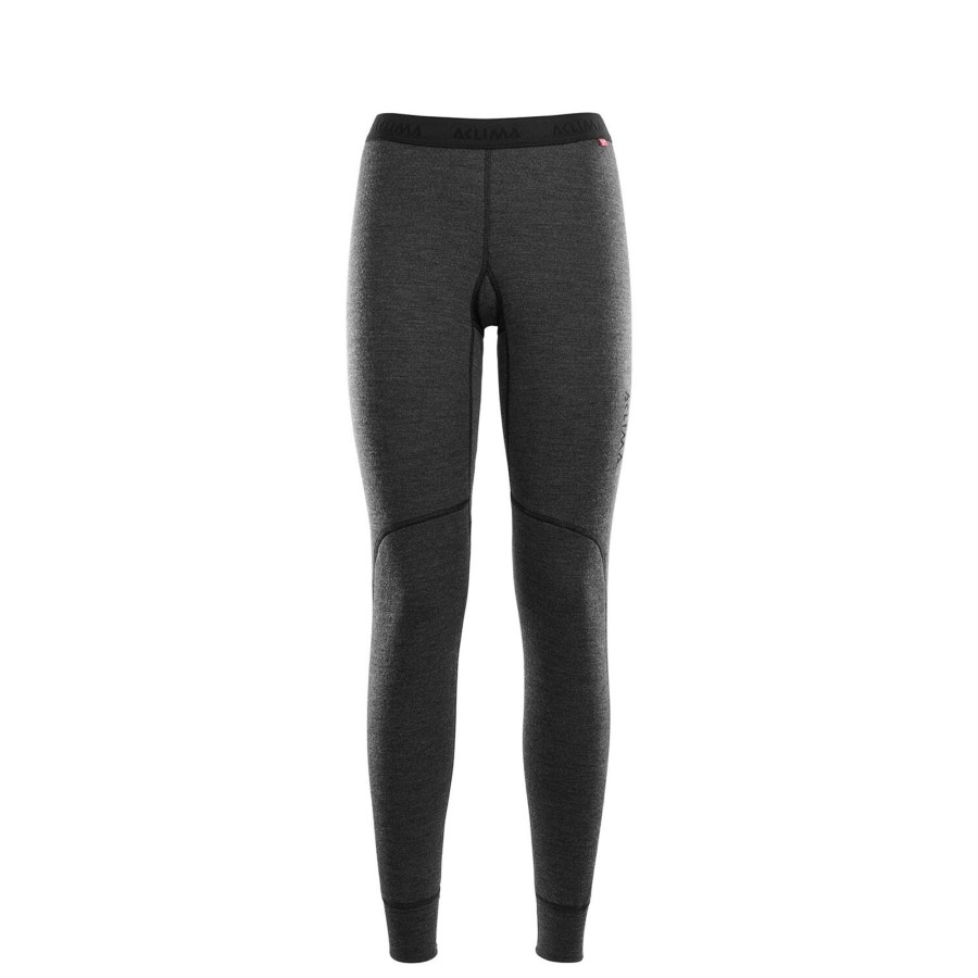 Dame Aclima | Aclima Womens Doublewool Longs Gra (Marengo/Jet Black)