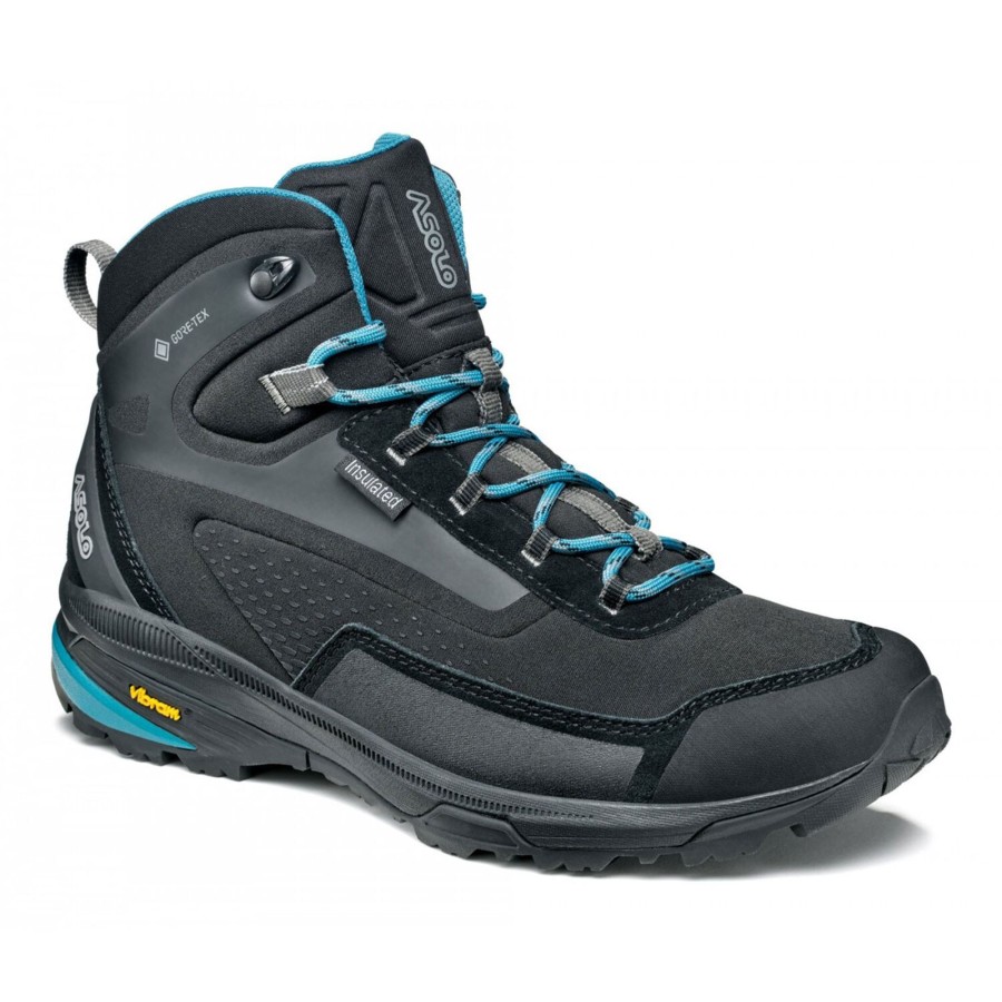 Fodtoj Asolo | Asolo Womens Nuuk Gv Sort (Black/Blue Moon)