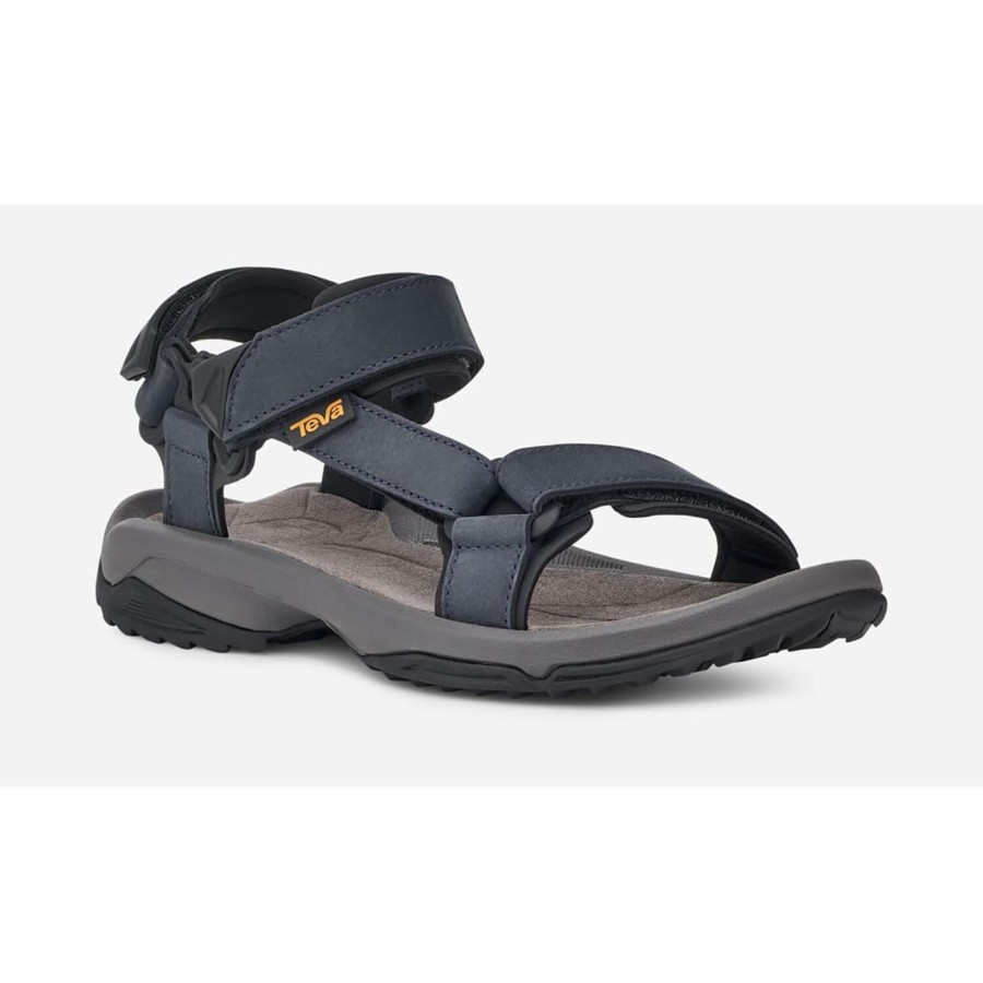 Fodtoj Teva | Teva Mens Terra Fi Lite Leather Sort (Total Eclipse)