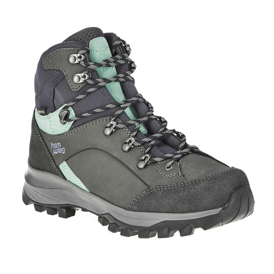 Fodtoj Hanwag | Hanwag Womens Alta Bunion Ii Lady Gtx Gra (Asphalt/Mint)