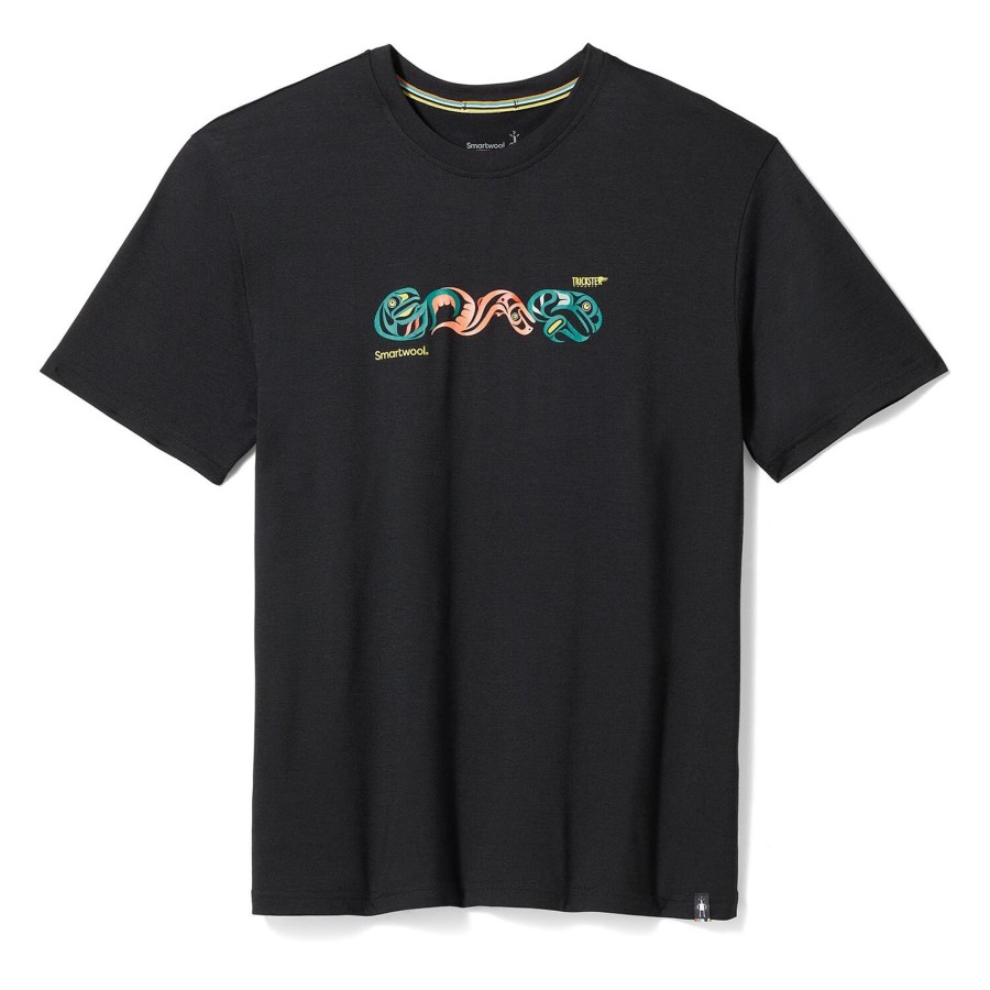 Herre Smartwool | Smartwool Mens Sockeye Season Graphic S/S Tee Sort (Black)