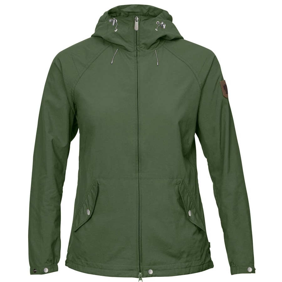 Dame Fjällräven | Fjallraven Womens Greenland Wind Jacket Gron (Fern/618)