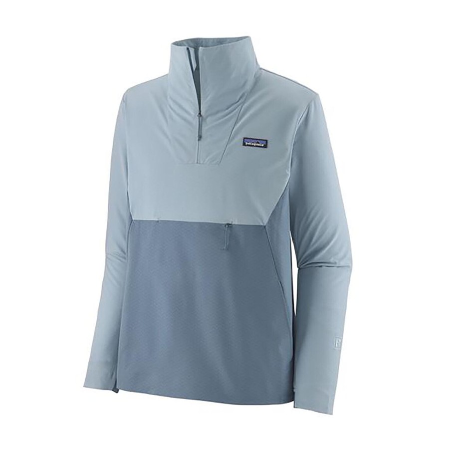 Herre Patagonia | Patagonia R1 Crossstrata P/O Bla (Steam Blue)