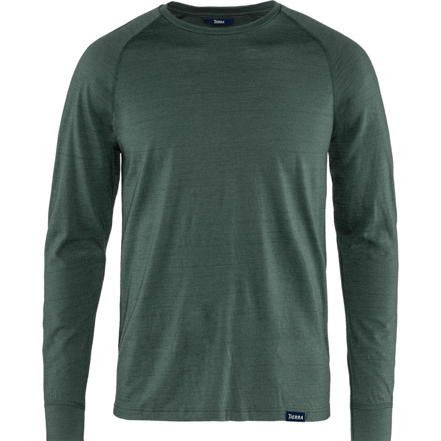 Herre Tierra | Tierra Mens Woolpa L/S Tee Gra (Graphite)