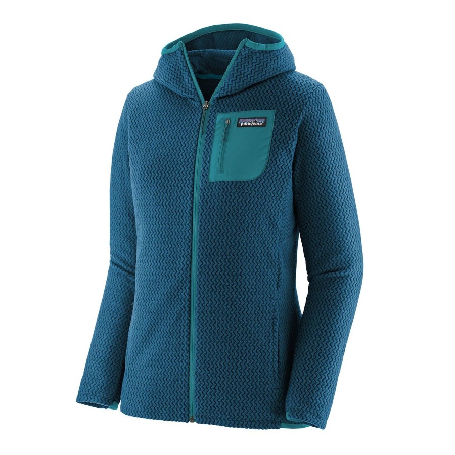 Dame Patagonia | Patagonia Womens R1 Air Full-Zip Hoody Bla (Lagom Blue)