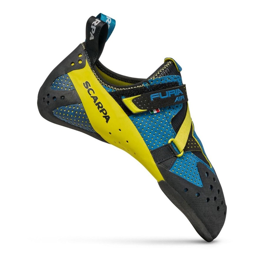 Fodtoj Scarpa | Scarpa Mens Furia Air Bla (Baltic Blue/Yellow)