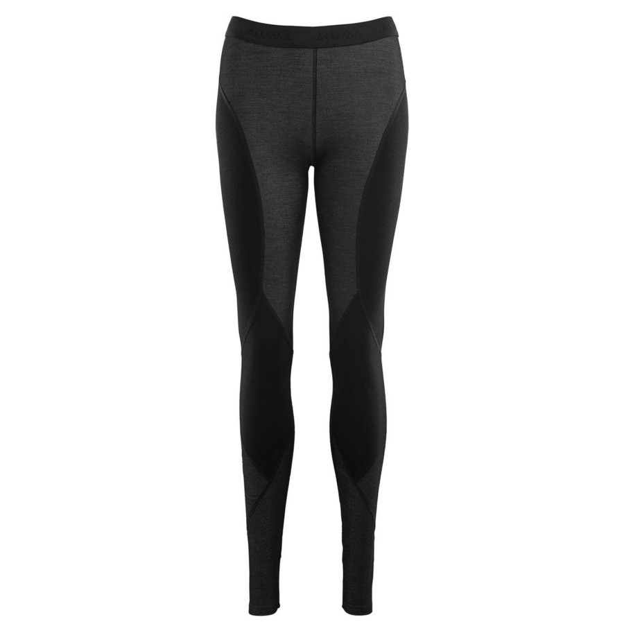 Dame Aclima | Aclima Womens Flexwool Tights Sort (Jet Black)