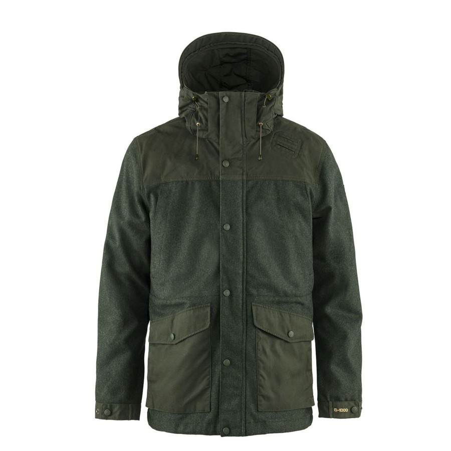 Herre Fjällräven | Fjallraven Mens Varmland Wool Jacket