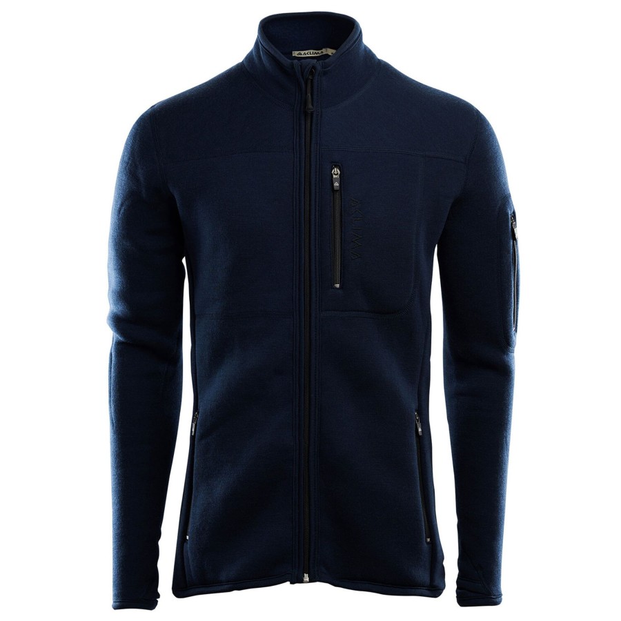 Herre Aclima | Aclima Mens Fleecewool Jacket Bla (Navy Blazer)