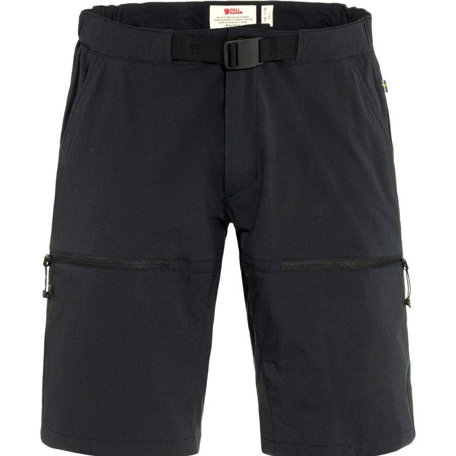 Herre Fjällräven | Fjallraven Mens High Coast Hike Shorts Sort (Black/550)