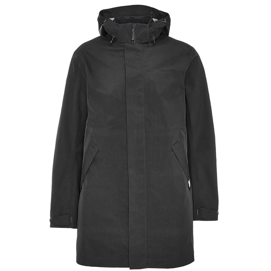 Herre Tierra | Tierra Mens Balmacaan 3L Coat 2019 Model Sort (Black)