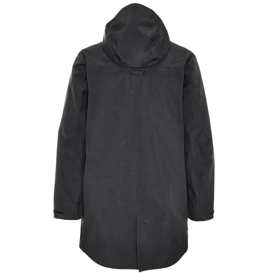 Herre Tierra | Tierra Mens Balmacaan 3L Coat 2019 Model Sort (Black)