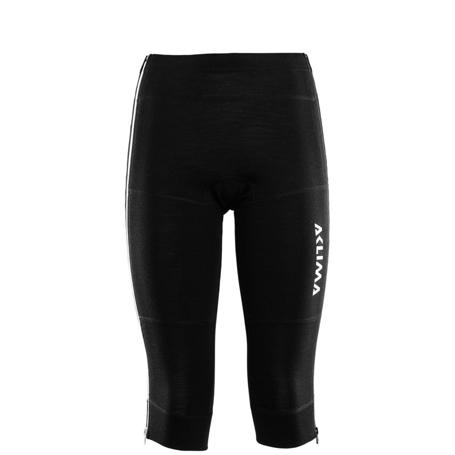 Dame Aclima | Aclima Womens Warmwool 3/4 Summit Longs Sort (Jet Black)