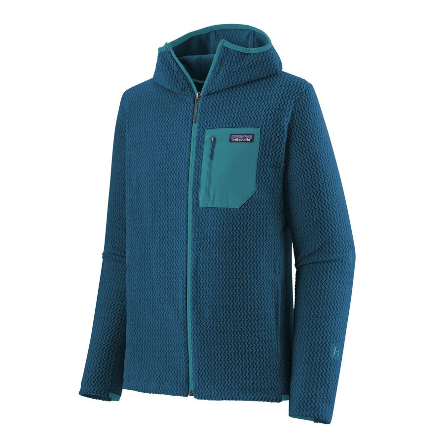 Herre Patagonia | Patagonia Mens R1 Air Full-Zip Hoody Bla (Lagom Blue)