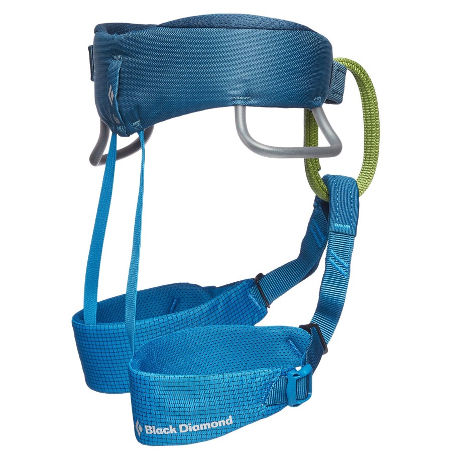 Klatregrej Asolo | Black Diamond Kids Momentum Harness Bla (Kingfisher)