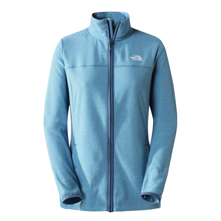 Dame The North Face | The North Face Womens Homesafe Full Zip Fleece Bla (Shady Blue/Skylight Blue)