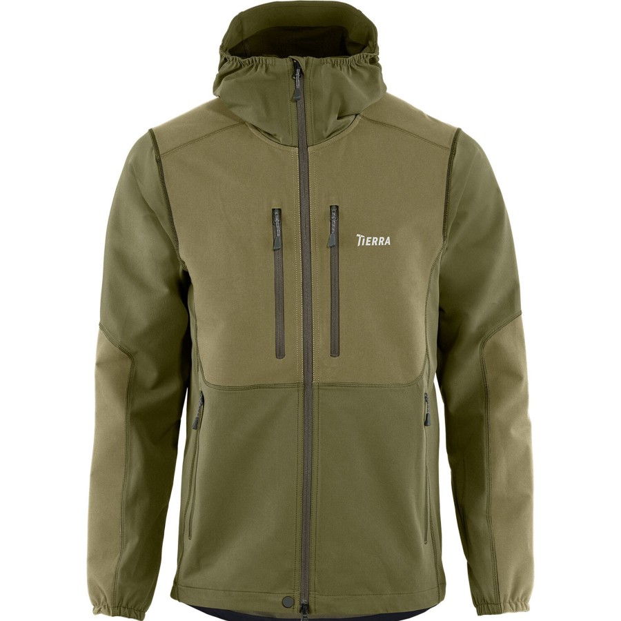 Herre Tierra | Tierra Mens Ace Hood Jacket Gen.2 Gron (Fall Green)