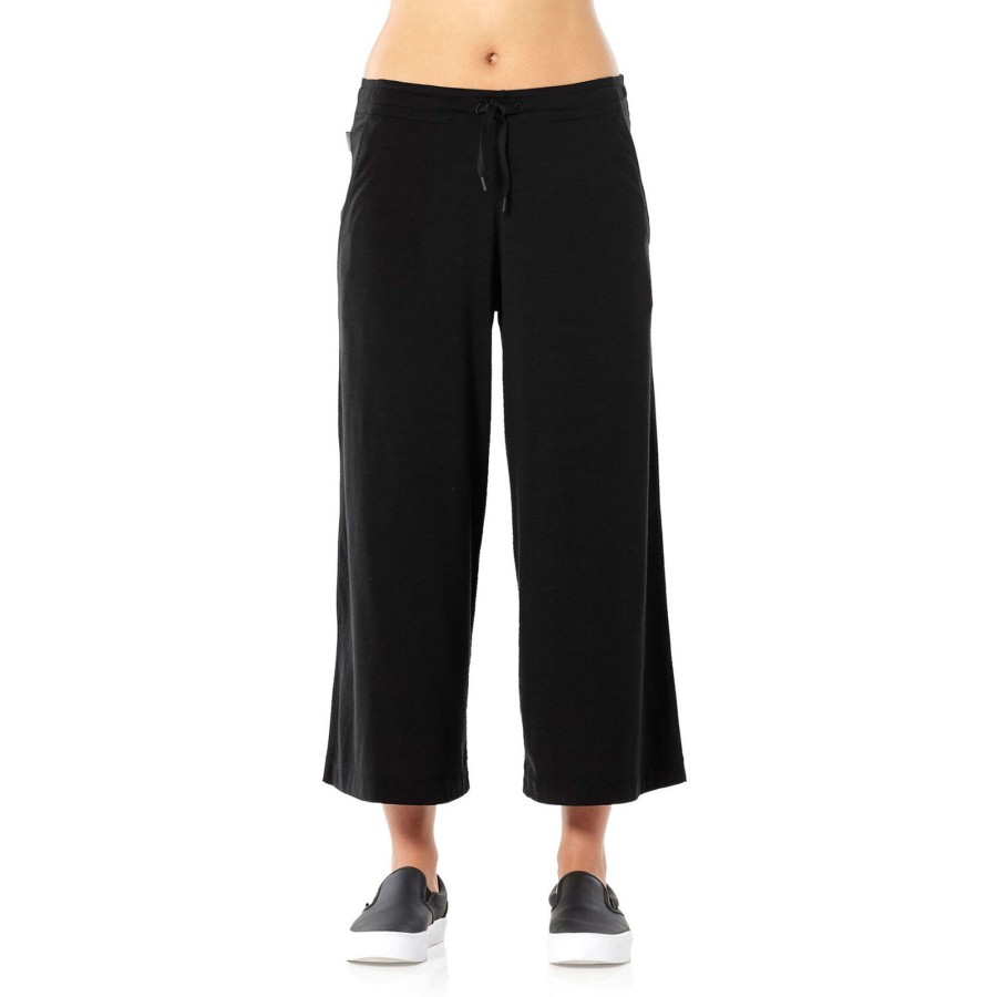 Dame Icebreaker | Icebreaker Womens Yanni Culotte Sort (Black)