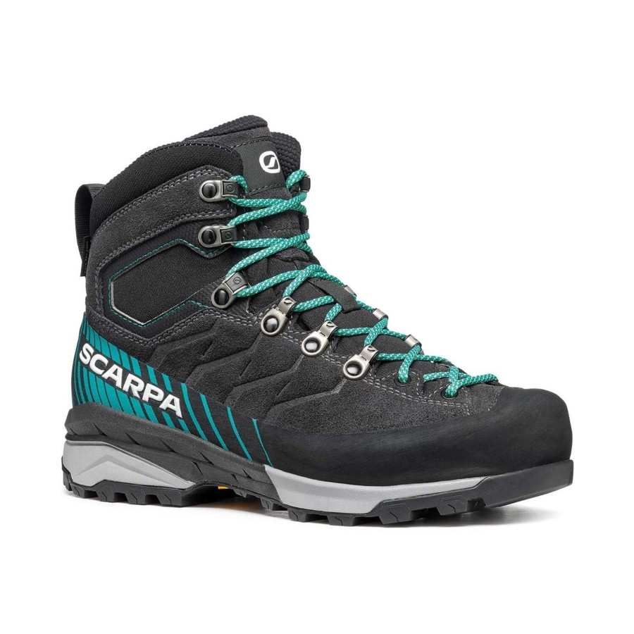 Fodtoj Scarpa | Scarpa Womens Mescalito Trk Gtx Gra (Dark Anthracite/Tropical Green)