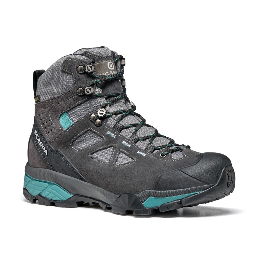 Fodtoj Scarpa | Scarpa Womens Zg Lite Gtx Gra (Dark Gray/Lagoon)