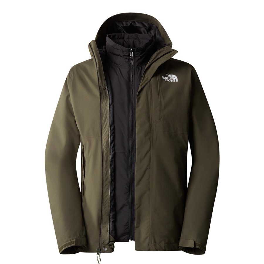 Herre The North Face | The North Face Mens Carto Triclimate Jacket Gron (New Taupe Green/Tnf Black)