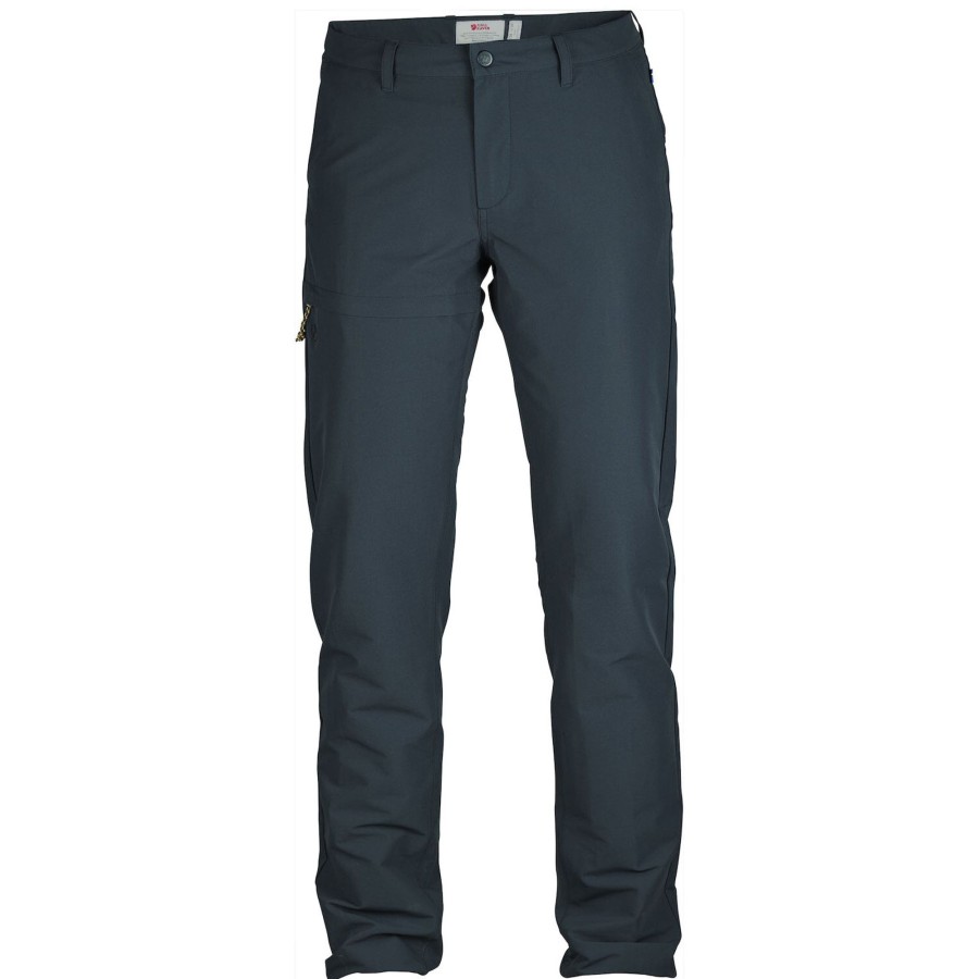 Dame Fjällräven | Fjallraven Womens Travellers Trousers Bla (Dark Navy/555)