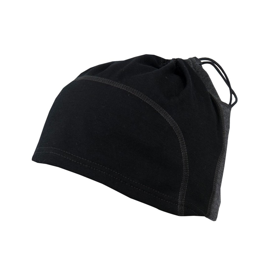 Herre Aclima | Aclima Lw Multifunctional Beanie Sort (Jet Black/Marengo)