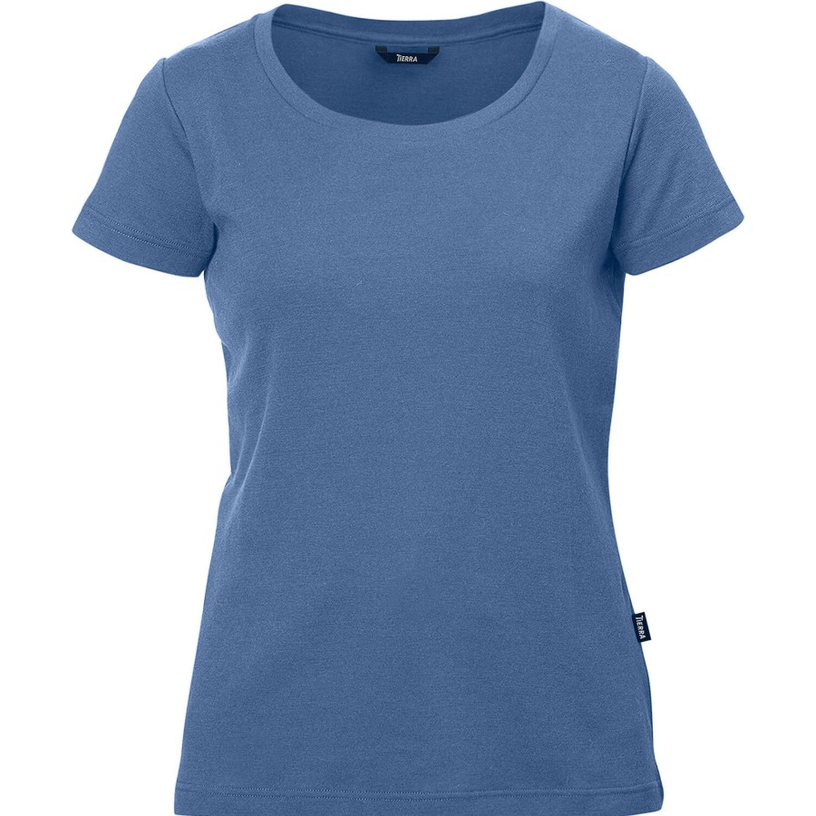 Dame Tierra | Tierra Womens Lano Solid Tee Bla (Indigo)