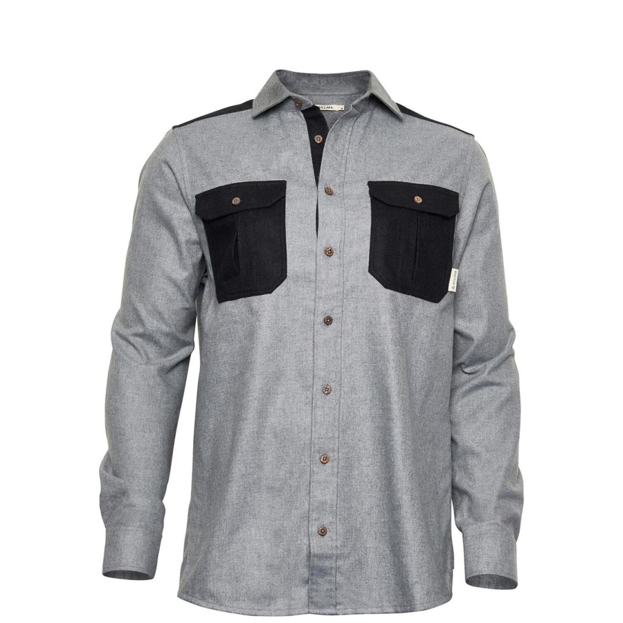 Herre Aclima | Aclima Mens Leisurewool Reborn Woolshirt