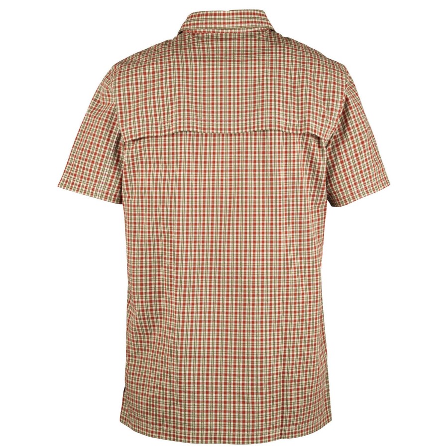 Herre Fjällräven | Fjallraven Mens Svante Seersucker Shirt S/S Gron (Green/620)