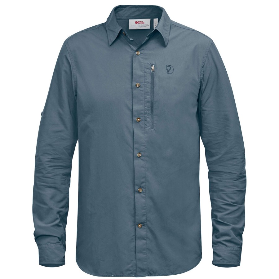 Herre Fjällräven | Fjallraven Mens Abisko Hike Shirt L/S Gra (Dusk/042)