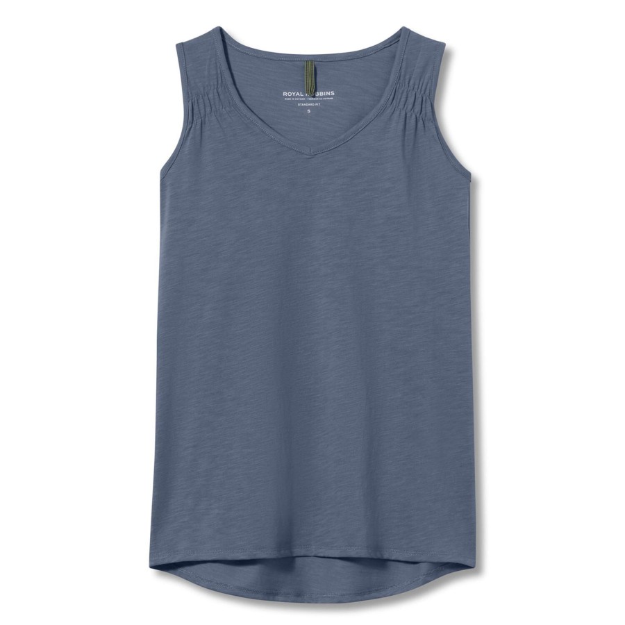 Dame Royal Robbins | Royal Robbins Womens Featherweight Slub Tank Bla (Sea)