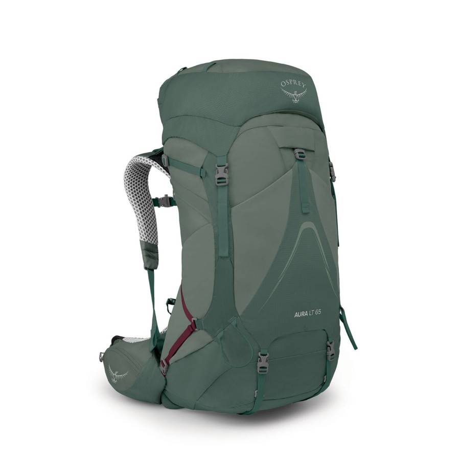 Rygsaekke Osprey | Osprey Womens Aura Ag Lt 65 Gron (Koseret/Darjeeling Spring Grn)