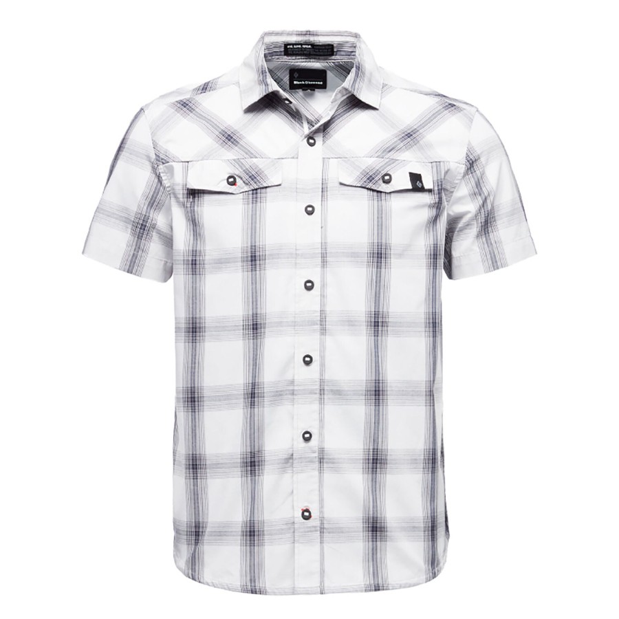 Herre Black Diamond | Black Diamond Mens Benchmark Shirt S/S Gra (Alloy/Captain/Anthracite)