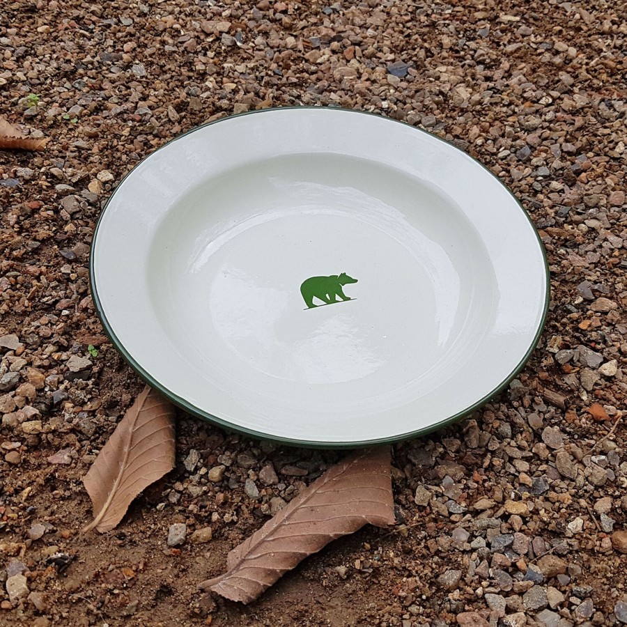 Mad-Drikke Frilufts | Friluftsland Enamel Bowl Bear Logo