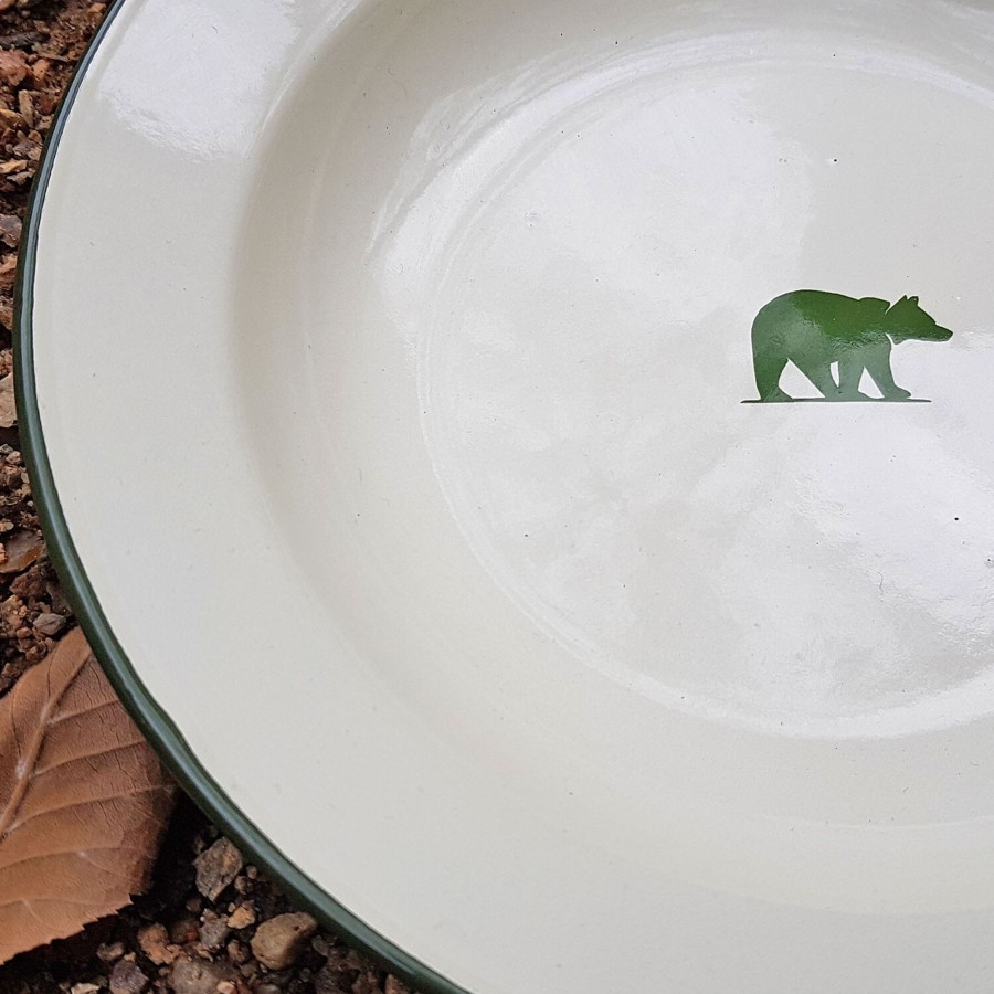 Mad-Drikke Frilufts | Friluftsland Enamel Bowl Bear Logo