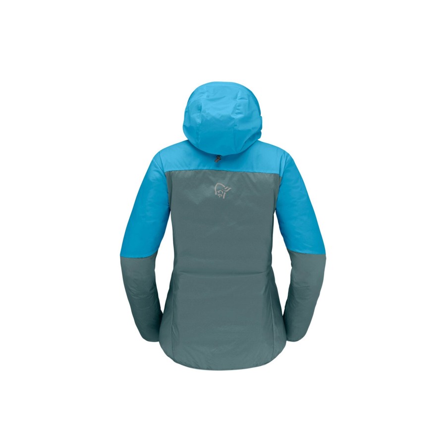 Dame Norrøna | Norrona Womens Falketind Aero60 Hood Bla (Aquarius/North Atlantic)